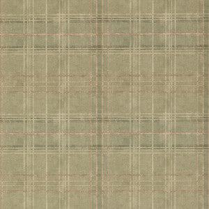 Shetland Plaid Lovat by Mulberry Wallcovering