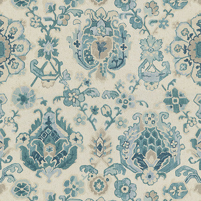 Saroukrug Aquamarine by Kravet Basics Fabric