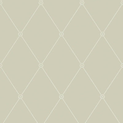 Large Georgian Rope Trellis Olive by Cole & Son Wallpaper