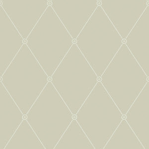 Large Georgian Rope Trellis Olive by Cole & Son Wallpaper