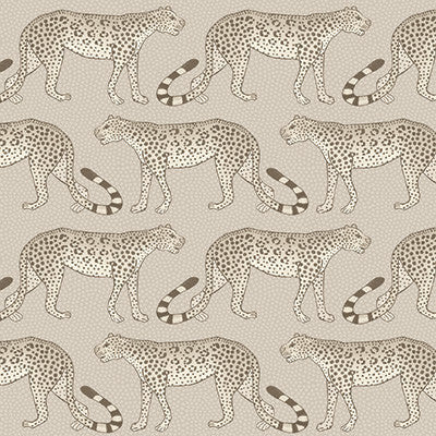 Leopard Walk Stone by Cole & Son Wallcovering