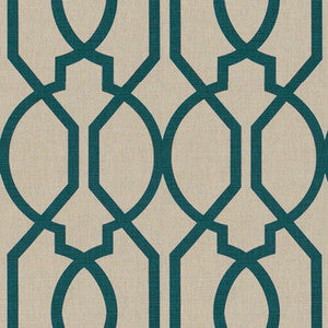 Gazebo Teal by Groundworks Fabric