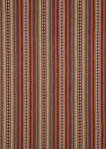Dalton Stripe Spice/Plum by Mulberry Fabric