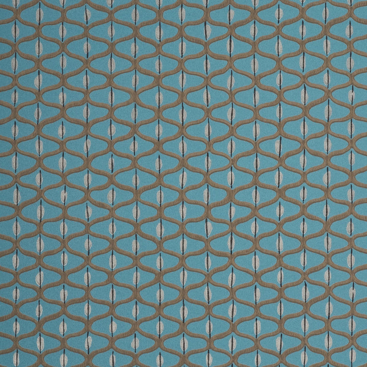 Coffee Bean Teal/Silver by Baker Lifestyle Wallpaper