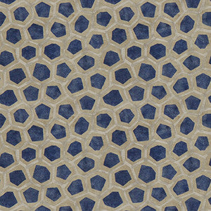 Hexagon Velvet Sapphire by Lee Jofa Modern Fabric