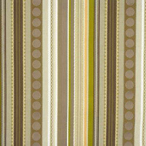 Braided Stripe Taupe/Stone/Lime by Mulberry Fabric