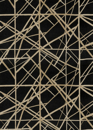 Channels Velvet Onyx/Almond by Lee Jofa Modern Fabric