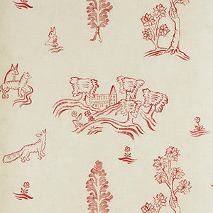 Wychwood Huntsman Red by Kravet Couture Wallcovering