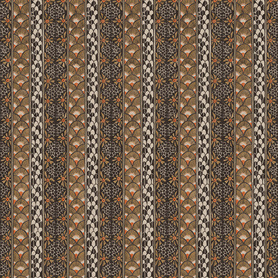 Ardmore Border Black & Burnt Orange by Cole & Son Wallcovering