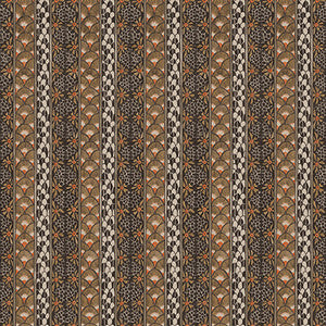 Ardmore Border Black & Burnt Orange by Cole & Son Wallcovering