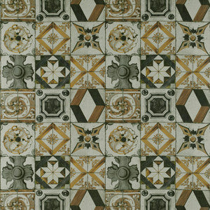 Trastevere Oro/Gris by Gaston Y Daniela Fabric