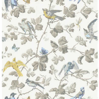 Winter Birds Yellow & Grey by Cole & Son Wallcovering