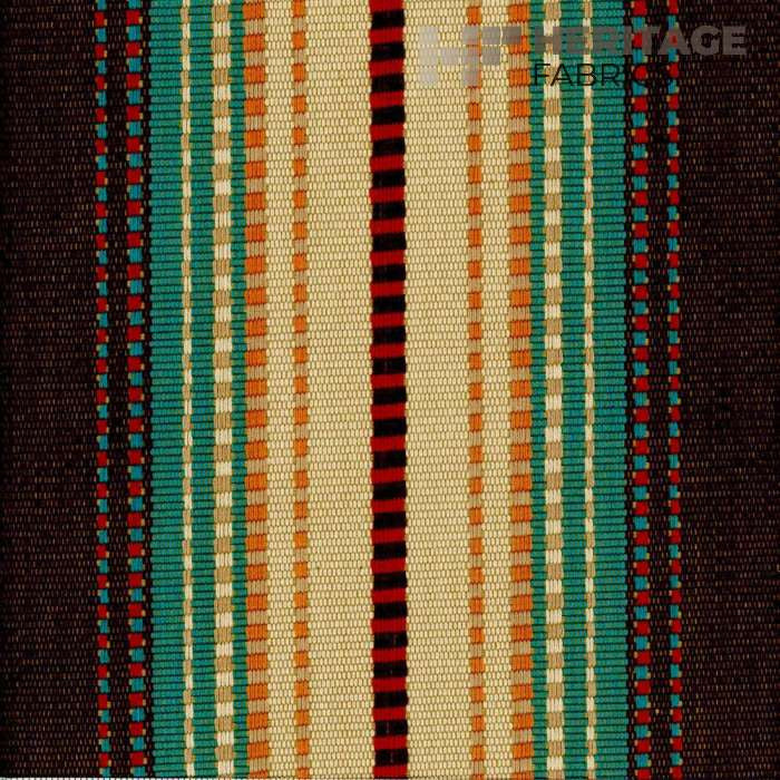 Appalachian Terracotta by Heritage Fabric - 100% Cotton India Horizontal: 13.5" and Vertical: N/A 54" - Fabric Carolina -