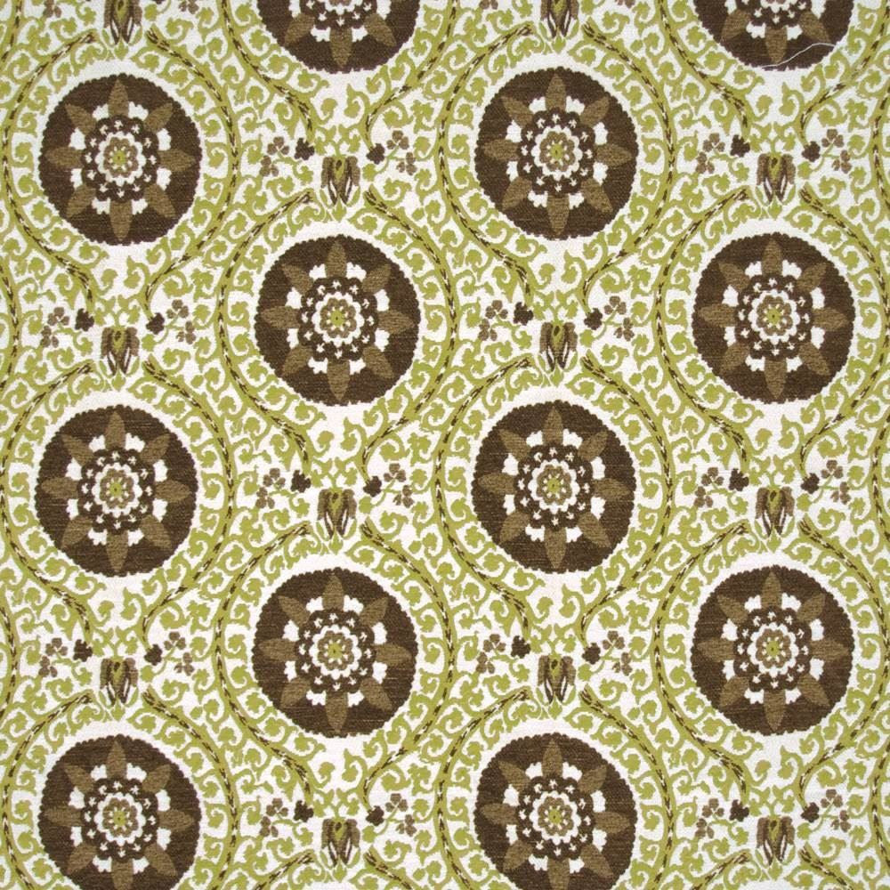Arabian Nights Willow  by Kasmir Fabric See sample 50% Rayon
29% Polyester
21% Cotton
 CHINA 9,000 Wyzenbeek Double Rubs </p><p>Repeat: Horizontal: 13 4/8 inches and Vertical: 10 4/8 inches 55  - Fabric Carolina -