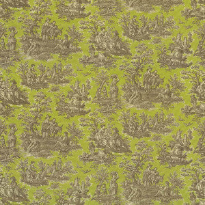 Arcadia Toile Creme De Menthe by Kasmir Fabric