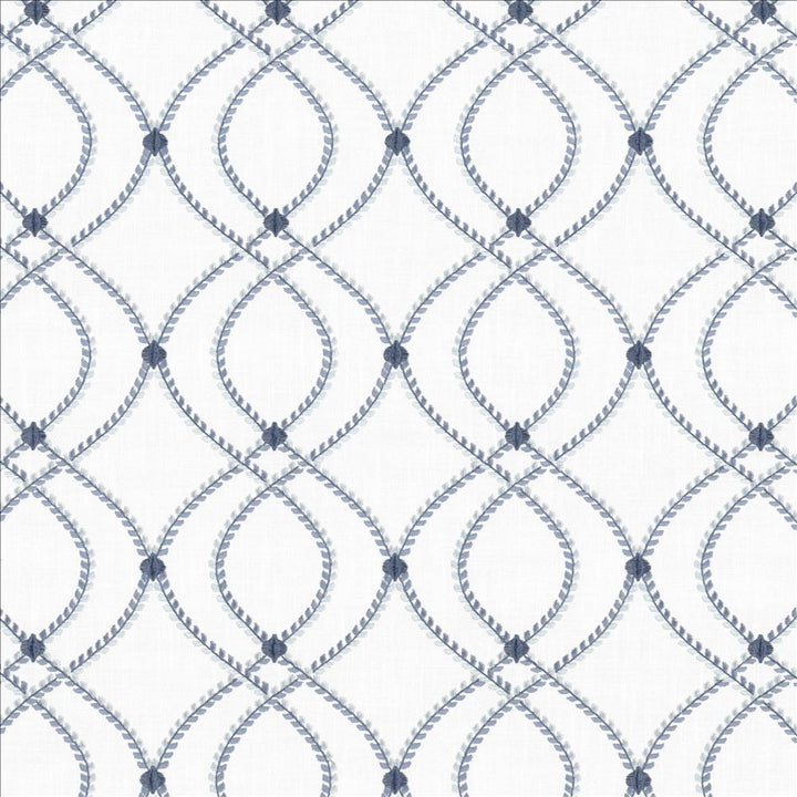 Aria Marine by Kasmir Fabric 1450 72% Cotton
28% Polyester
 INDIA </p><p>Repeat: Horizontal: 6 6/8 inches and Vertical: 6 2/8 inches 55 - Fabric Carolina -