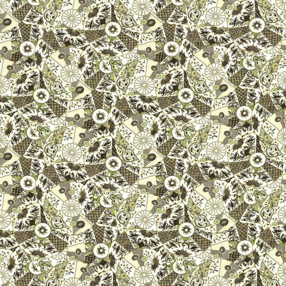 Arita Licorice by Kasmir Fabric 5105 100% Cotton PERU H: 27 inches, V:22 inches 54 - Fabric Carolina - Kasmir