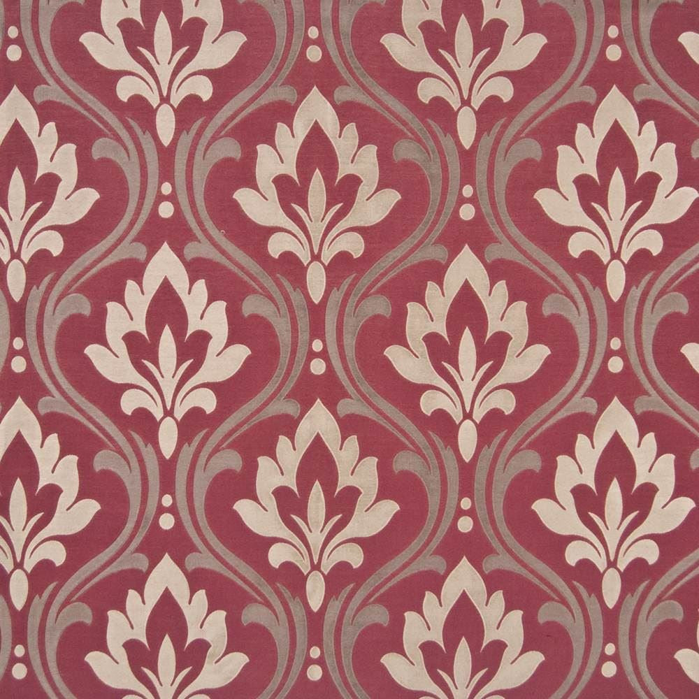 Artesa Bordeaux  by Kasmir Fabric See sample 61% Viscose
39% Polyester
 INDIA 8,000 Martindale Cycles </p><p>Repeat: Horizontal: 13 7/8 inches and Vertical: 14 5/8 inches 55  - Fabric Carolina -