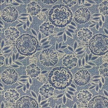 Artisanal Bluebell by Kasmir Fabric 8005 52% Cotton 48% Rayon USA 27,000 Wyzenbeek Double Rubs H: 27 3/8 inches, V: 24 6/8 inches 54 - Fabric Carolina - Kasmir