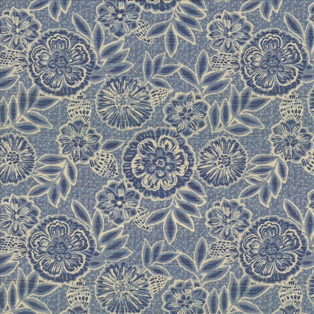 Artisanal Bluebell by Kasmir Fabric 8005 52% Cotton
48% Rayon
 USA </p><p>Repeat: Horizontal: 27 3/8 inches and Vertical: 24 6/8 inches 54 - Fabric Carolina -