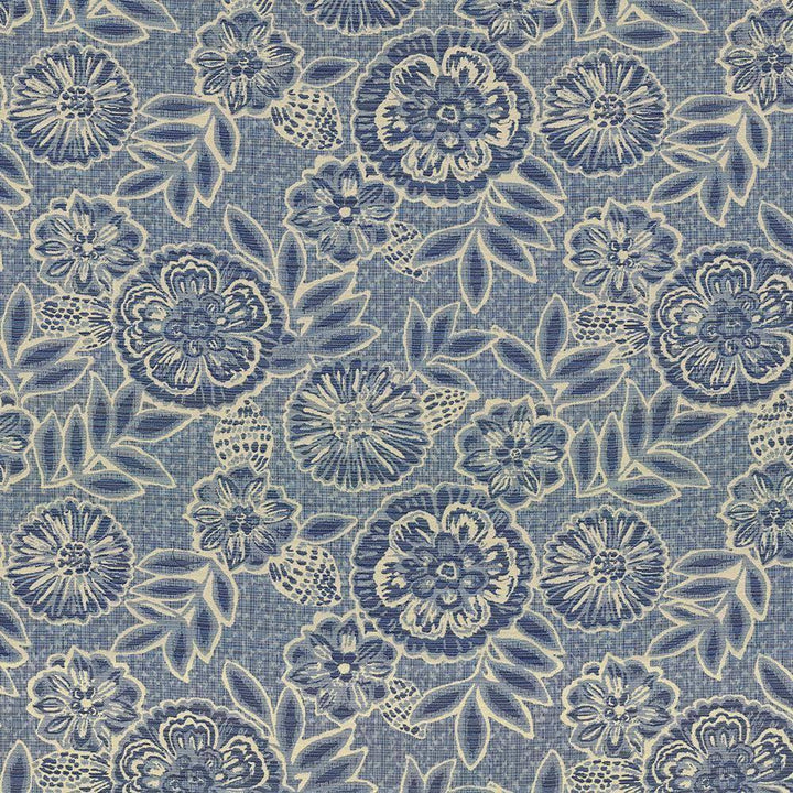 Artisanal Bluebell by Kasmir Fabric 8005 52% Cotton 48% Rayon USA 27,000 Wyzenbeek Double Rubs H: 27 3/8 inches, V:24 6/8 inches 54 - Fabric Carolina - Kasmir