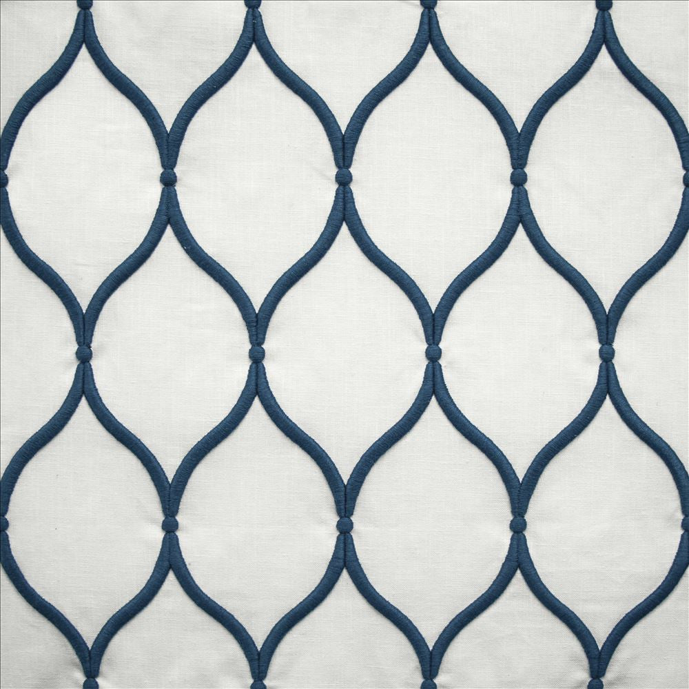 Ashbury Ogee Navy by Kasmir Fabric 1458 55% Cotton
40% Polyester
5% Linen
 INDIA </p><p>Repeat: Horizontal: 4 inches and Vertical: 7 6/8 inches 54 - Fabric Carolina -
