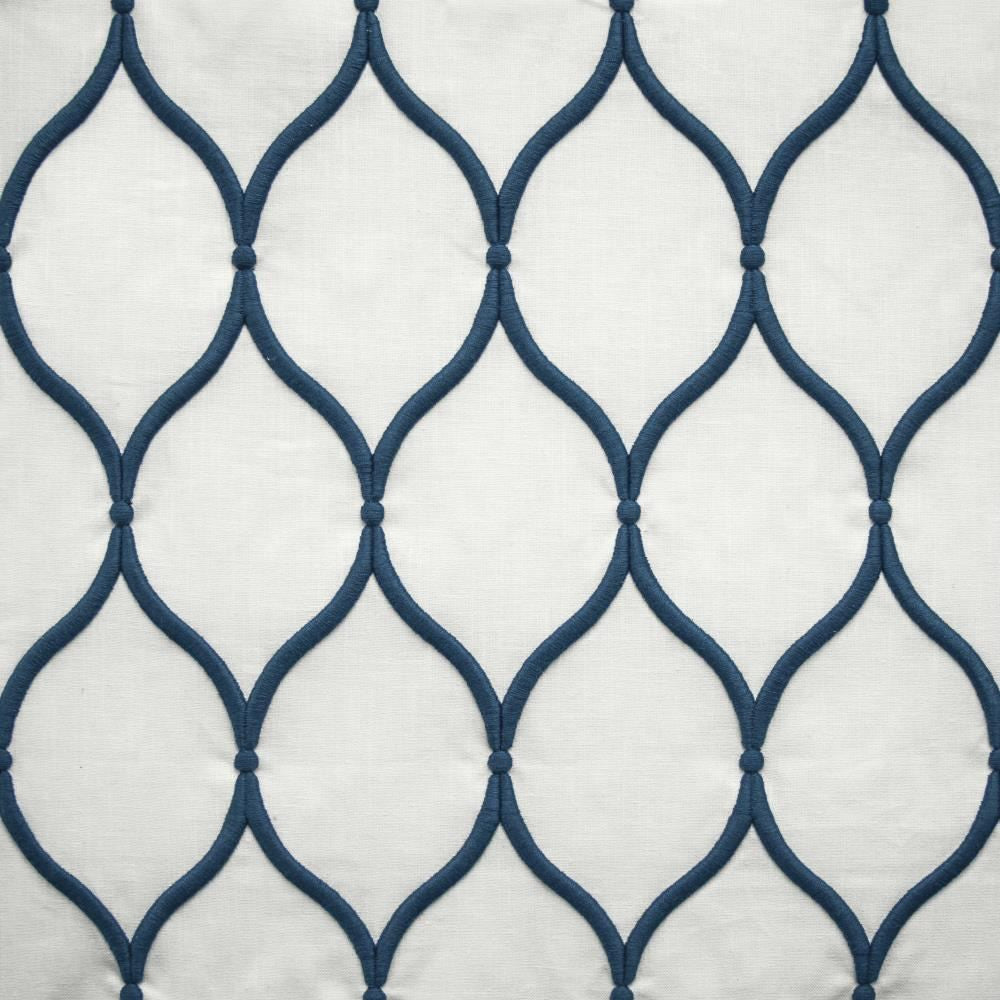 Ashbury Ogee Navy by Kasmir Fabric 1458 55% Cotton
40% Polyester
5% Linen
 INDIA </p><p>Repeat: Horizontal: 4 inches and Vertical: 7 6/8 inches 52 - Fabric Carolina -