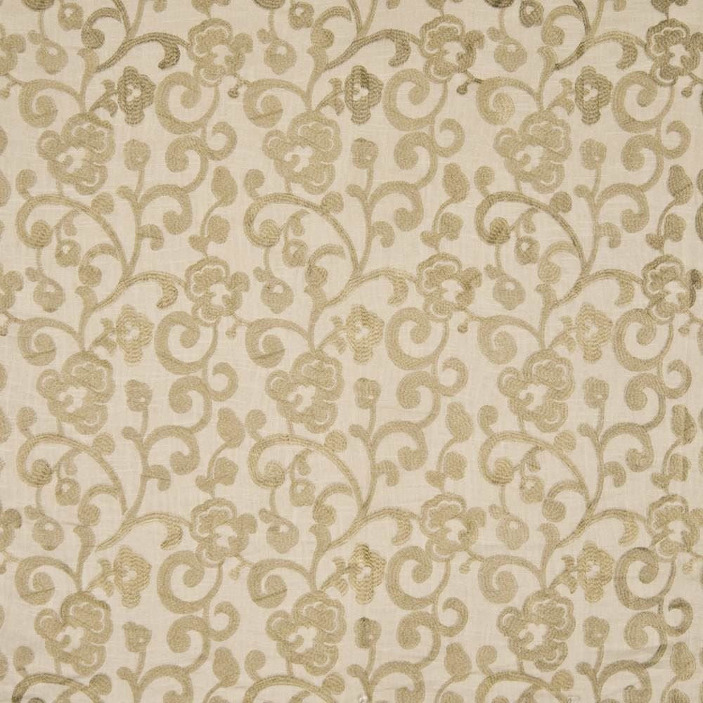 Ashton Scroll Linen by Kasmir Fabric 1386 67% Rayon 33% Linen CHINA 6,000 Wyzenbeek Double Rubs Horizontal: 11 4/8 inches and Vertical: 11 4/8 inches 54 - 56 - Fabric Carolina -