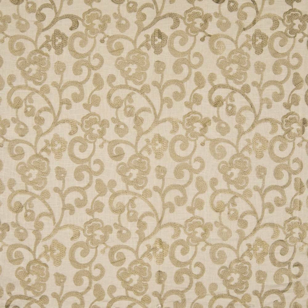 Ashton Scroll Linen by Kasmir Fabric 1386 67% Rayon 33% Linen CHINA 6,000 Wyzenbeek Double Rubs H: 11 4/8 inches, V:11 4/8 inches 54 - 56 - Fabric Carolina - Kasmir