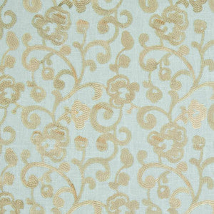 Ashton Scroll Misty Blue by Kasmir Fabric