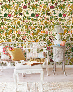 ASIAN FRUITS AND FLOWERS Wallpaper (WP20315) by Mind The Gap