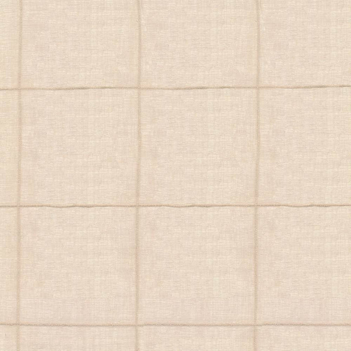 Aspen Check Natural by Kasmir Fabric 5012 100% Polyester CHINA Not Tested H: 3 2/8 inches, V:3 2/8 inches 116 - Fabric Carolina - Kasmir