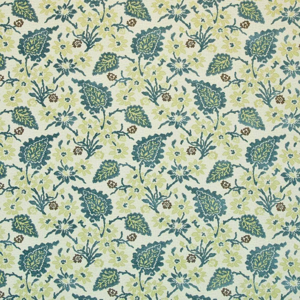 Astor Place Peacock by Kasmir Fabric 1404 72% Rayon 27% Cotton 1% Polyester USA 42,000 Wyzenbeek Double Rubs H: 13 4/8 inches, V:13 2/8 inches 54 - 55 - Fabric Carolina - Kasmir