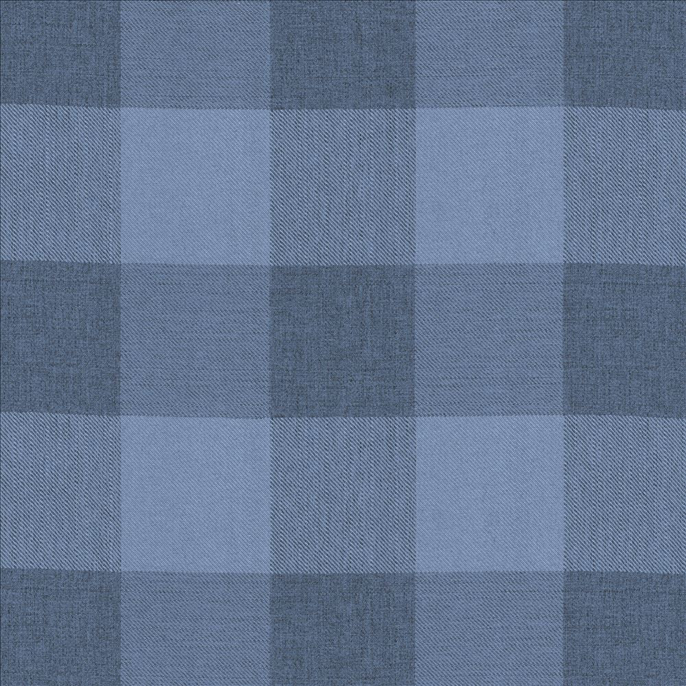Athena Check Indigo by Kasmir Fabric 1472 100% Polyester
 INDIA 51,000 Wyzenbeek Double Rubs </p><p>Repeat: Horizontal: 7 6/8 inches and Vertical: 8 inches 54 - Fabric Carolina -
