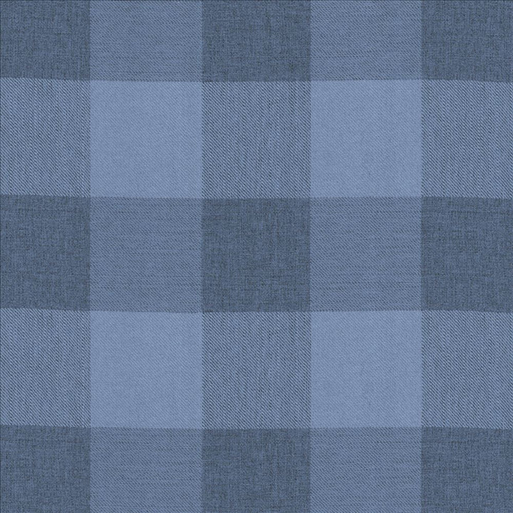 Athena Check Indigo by Kasmir Fabric 1472 100% Polyester
 INDIA 51,000 Wyzenbeek Double Rubs </p><p>Repeat: Horizontal: 7 6/8 inches and Vertical: 8 inches 54 - Fabric Carolina -