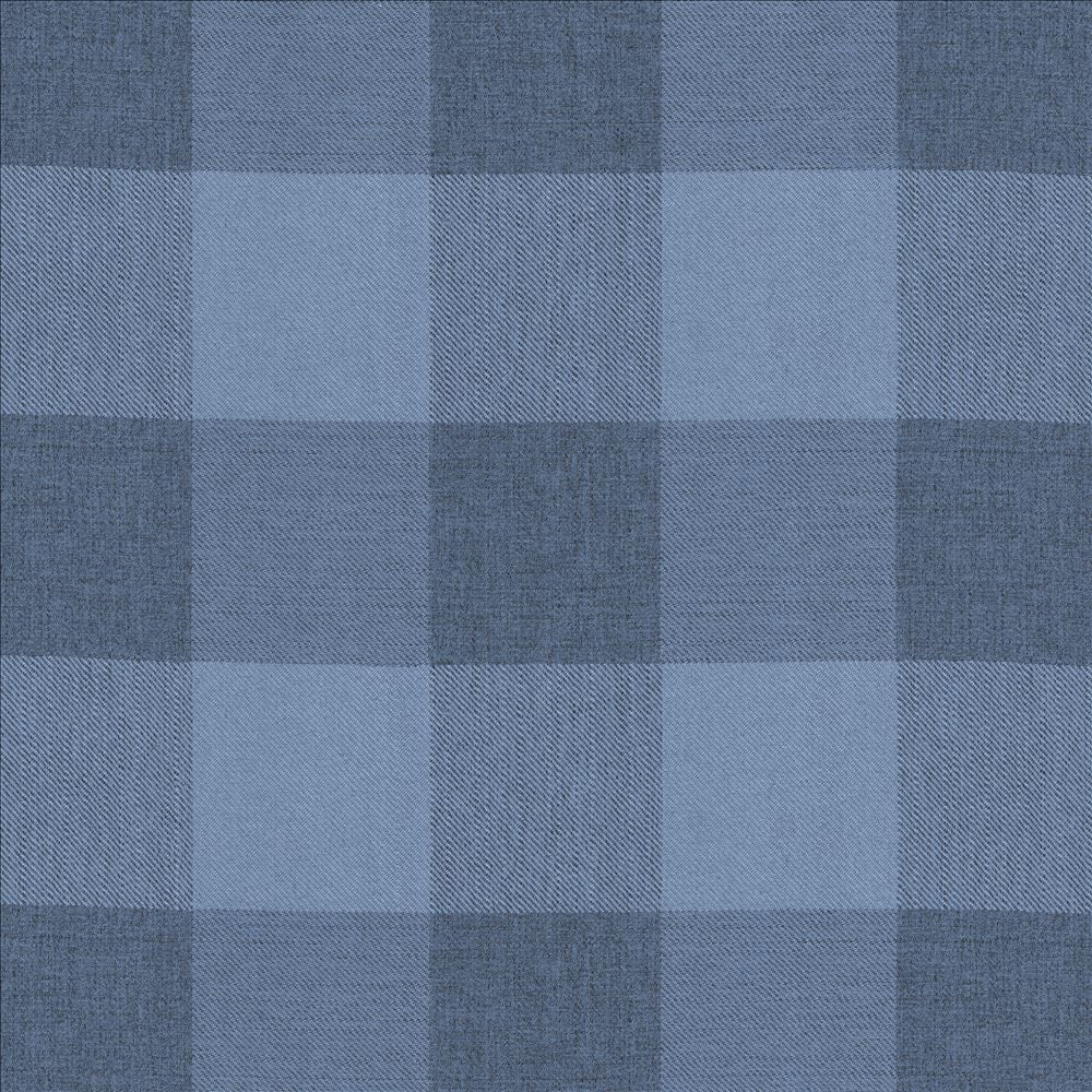 Athena Check Indigo by Kasmir Fabric 1472 100% Polyester
 INDIA </p><p>Repeat: Horizontal: 7 6/8 inches and Vertical: 8 inches 54 - Fabric Carolina -