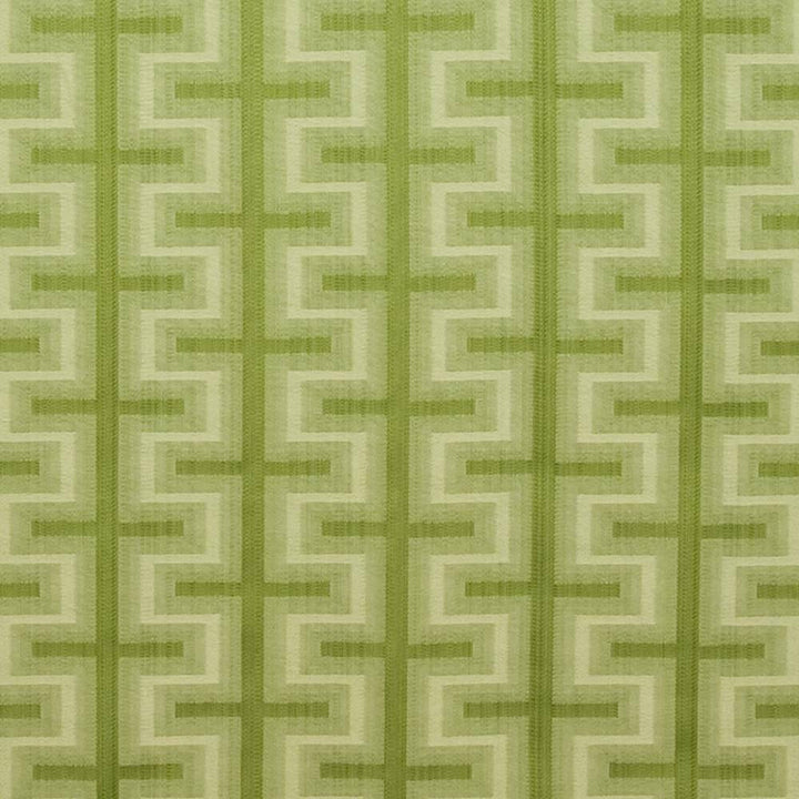 Athenia Fretwork Key Lime by Kasmir Fabric 1398 52% Rayon 48% Polyester CHINA 60,000 Wyzenbeek Double Rubs H: 7 4/8 inches, V:3 2/8 inches 58 - Fabric Carolina - Kasmir