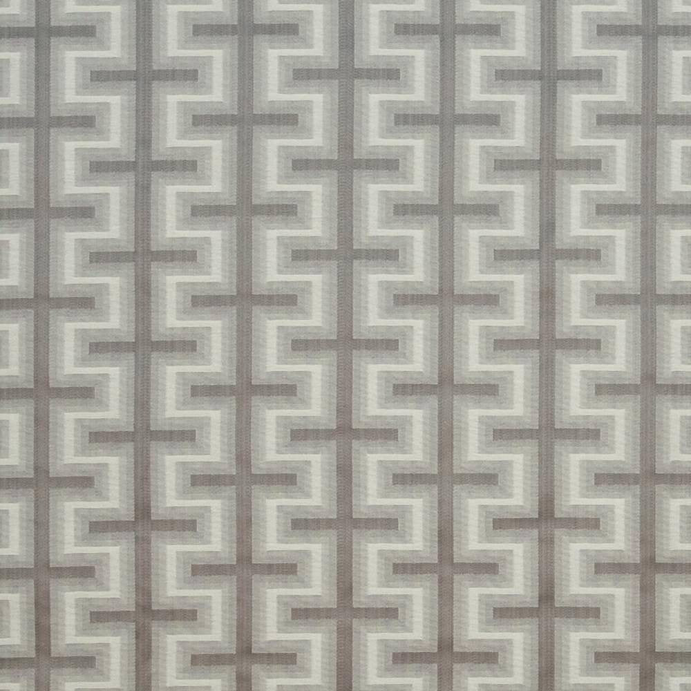 Athenia Fretwork Platinum by Kasmir Fabric 1396 52% Rayon 48% Polyester CHINA 60,000 Wyzenbeek Double Rubs H: 7 4/8 inches, V:3 2/8 inches 58 - Fabric Carolina - Kasmir