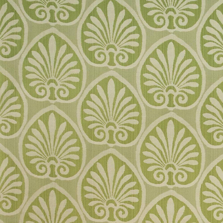Athenia Shell Key Lime by Kasmir Fabric 1398 52% Rayon 48% Polyester CHINA 60,000 Wyzenbeek Double Rubs H: 14 4/8 inches, V:9 2/8 inches 58 - Fabric Carolina - Kasmir