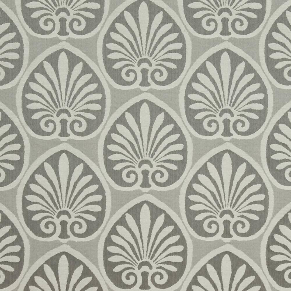 Athenia Shell Platinum by Kasmir Fabric 1396 52% Rayon 48% Polyester CHINA 60,000 Wyzenbeek Double Rubs H: 14 4/8 inches, V:9 2/8 inches 58 - Fabric Carolina - Kasmir