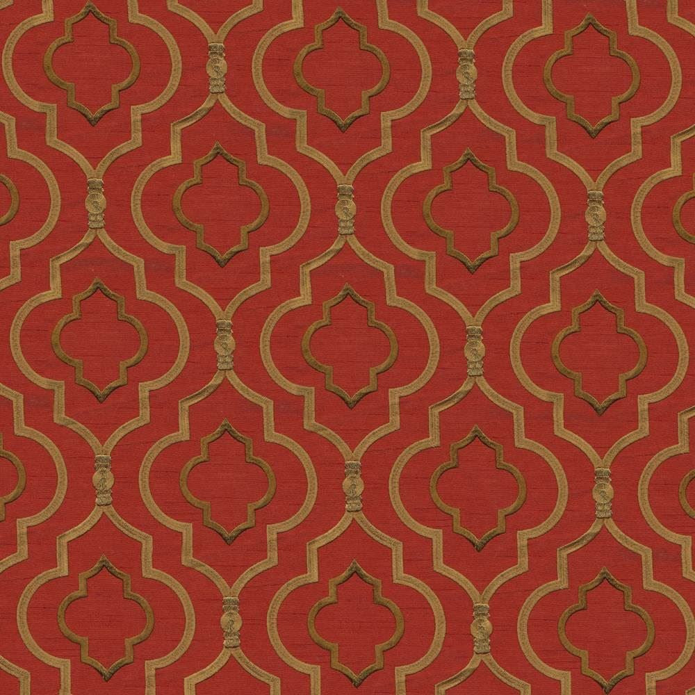 Atherton Crimson by Kasmir Fabric 1402 100% Polyester
 INDIA 3,000 Wyzenbeek Double Rubs </p><p>Repeat: Horizontal: 5 6/8 inches and Vertical: 6 2/8 inches 51 - Fabric Carolina -
