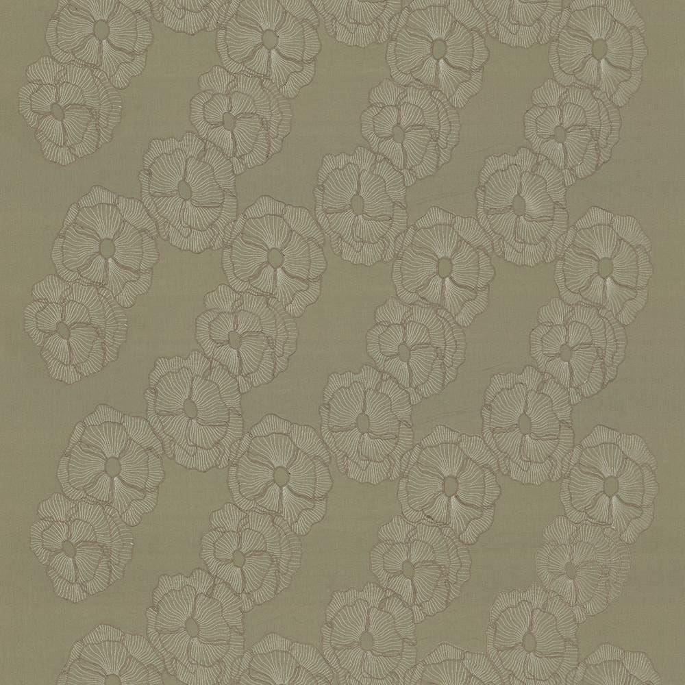 Augusta Garden Burlap by Kasmir Fabric 1433 100% Linen Embroidery 100% Rayon CHINA Not Tested Horizontal: 12 inches and Vertical: 17 inches 36 - Fabric Carolina -