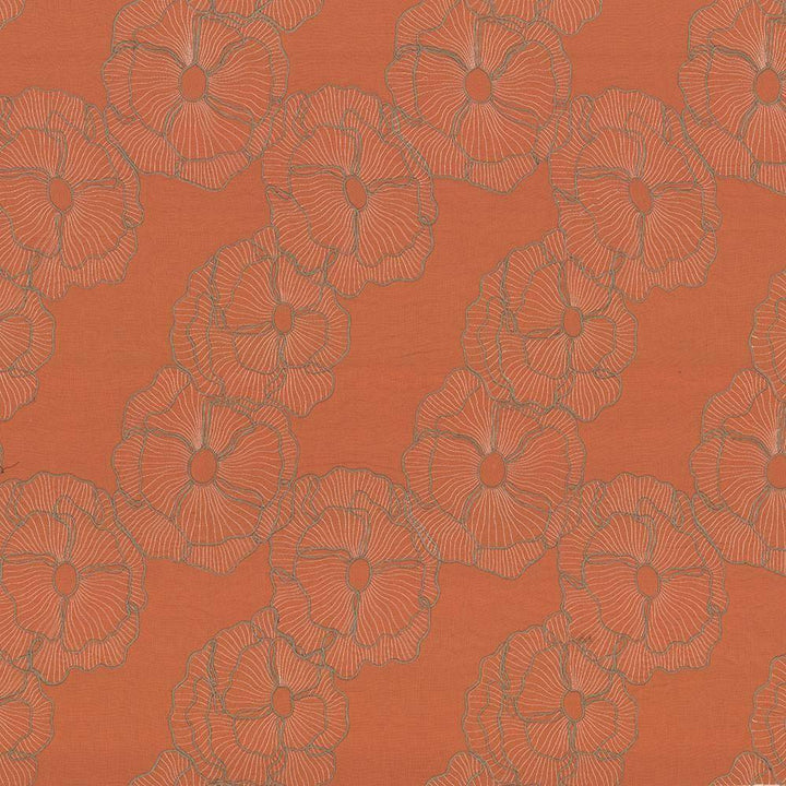 Augusta Garden Yam by Kasmir Fabric 1434 100% Linen Embroidery Contents 100% Rayon CHINA Not Tested H: 12 inches, V:17 inches 54 - Fabric Carolina - Kasmir