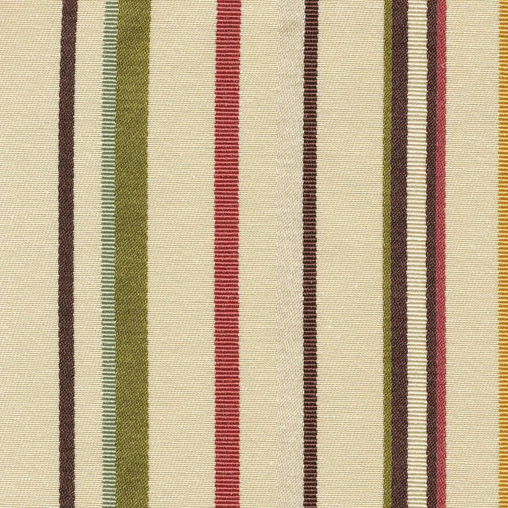 Avery Stripe Multi by Kasmir Fabric 1421 51% Cotton 49% Polyester TAIWAN 25,000 Wyzenbeek Double Rubs H: 6 6/8 inches, V:N/A 54 - 55 - Fabric Carolina - Kasmir