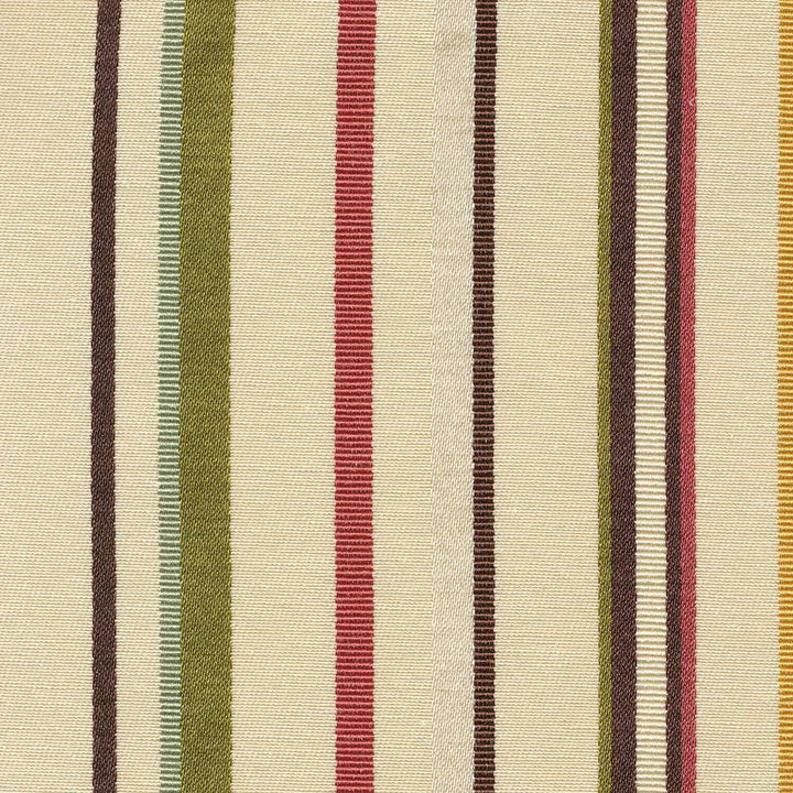 Avery Stripe Multi by Kasmir Fabric 1421 51% Cotton 49% Polyester TAIWAN 25,000 Wyzenbeek Double Rubs H: 6 6/8 inches, V:N/A 54 - 55 - Fabric Carolina - Kasmir