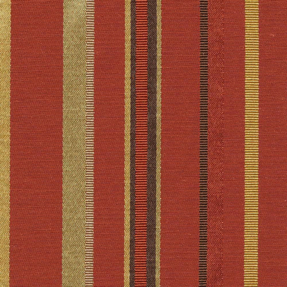 Avery Stripe Spice by Kasmir Fabric 1421 51% Cotton 49% Polyester TAIWAN 25,000 Wyzenbeek Double Rubs H: 6 6/8 inches, V:N/A 54 - 55 - Fabric Carolina - Kasmir