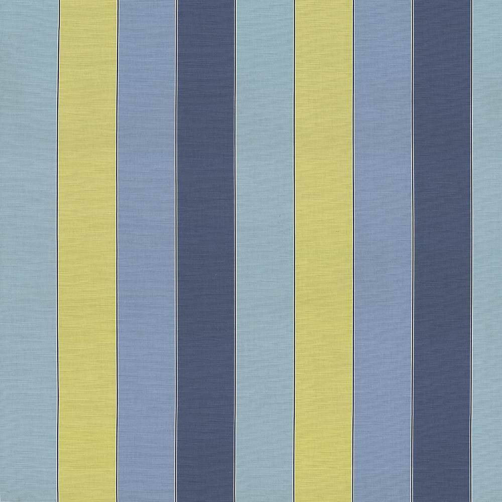 Awning Stripe Sky by Kasmir Fabric 1425 100% Cotton TURKEY Not Tested H: 18 1/8 inches, V:N/A 55 - Fabric Carolina - Kasmir