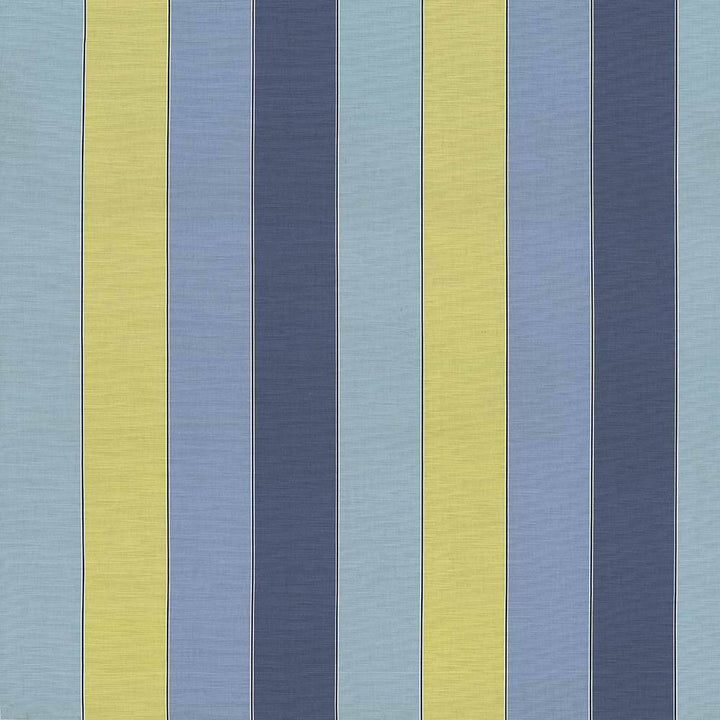 Awning Stripe Sky by Kasmir Fabric 1425 100% Cotton TURKEY Not Tested H: 18 1/8 inches, V:N/A 55 - Fabric Carolina - Kasmir
