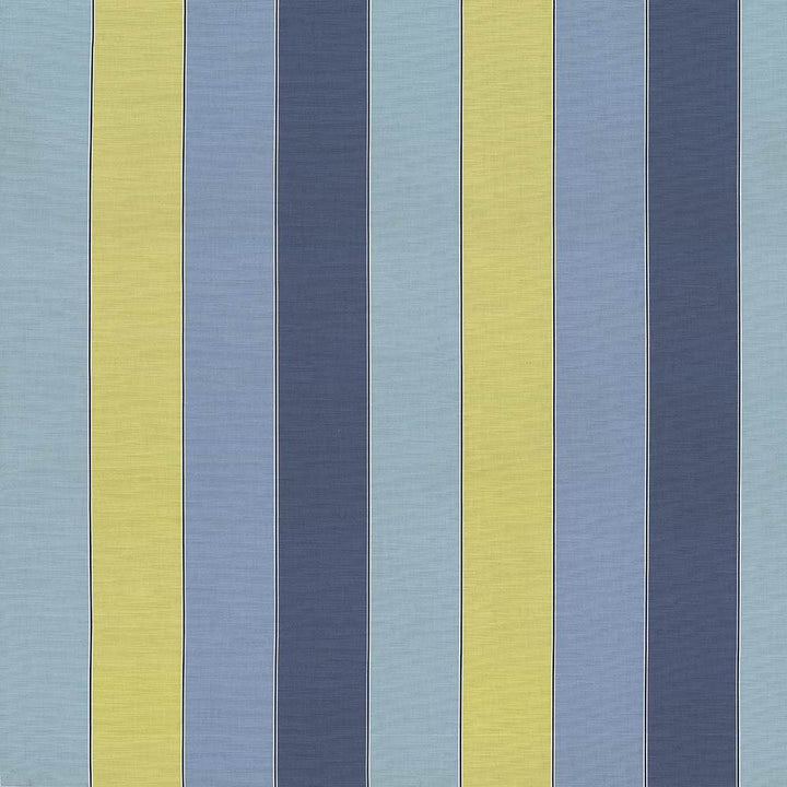 Awning Stripe Sky by Kasmir Fabric 1425 100% Cotton TURKEY Not Tested Horizontal: 18 1/8 inches and Vertical: 0 Inches 55 - Fabric Carolina -