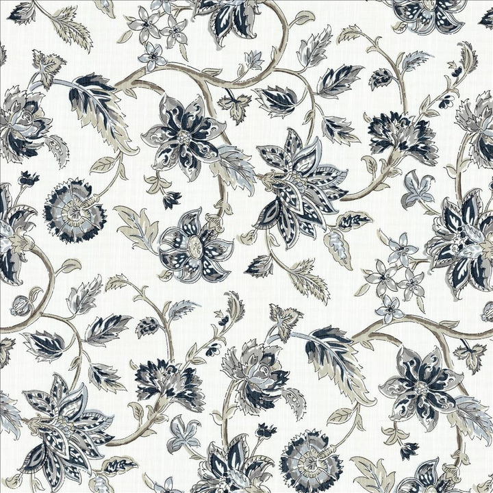 Aylesworth Charcoal  by Kasmir Fabric 1477 100% Cotton  PAKISTAN  </p><p>Repeat: Horizontal: 27 inches and Vertical: 27 inches 54  - Fabric Carolina -